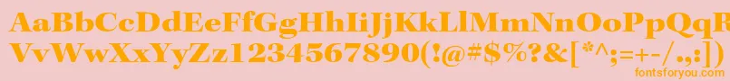 KeplerstdBlackextsubh Font – Orange Fonts on Pink Background