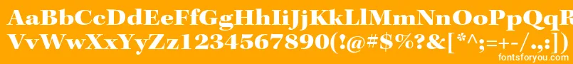 フォントKeplerstdBlackextsubh – オレンジの背景に白い文字