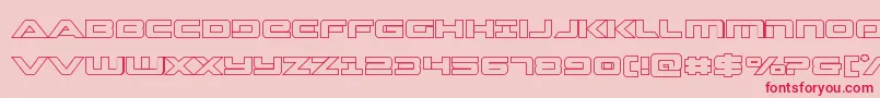 More about Strikelordout Font Strikelordout Font – Red Fonts on Pink Background