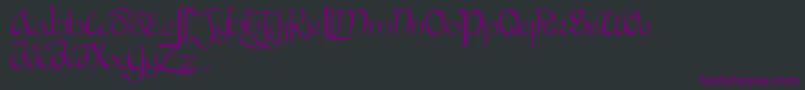 BastardaPlain. Font – Purple Fonts on Black Background