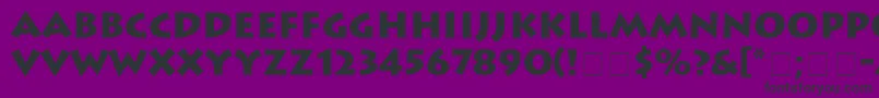 AustereBlackSsiBlack Font – Black Fonts on Purple Background