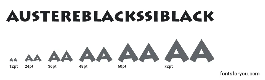 Размеры шрифта AustereBlackSsiBlack