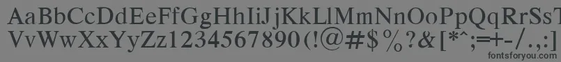 Шрифт RespectPlain.001.001 – чёрные шрифты на сером фоне