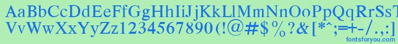 フォントRespectPlain.001.001 – 青い文字は緑の背景です。