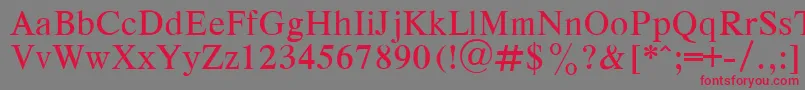 RespectPlain.001.001 Font – Red Fonts on Gray Background