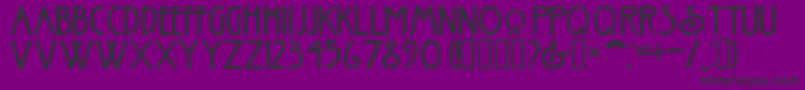 NouveauNormal Font – Black Fonts on Purple Background