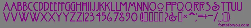 NouveauNormal Font – Purple Fonts on Gray Background