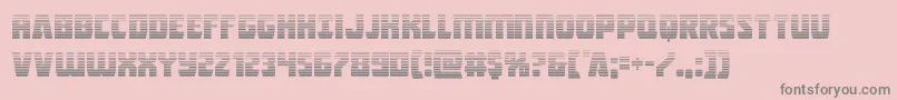 Intergalacticgrad-Schriftart – Graue Schriften auf rosa Hintergrund