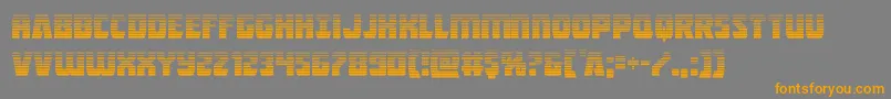 Fonte Intergalacticgrad – fontes laranjas em um fundo cinza