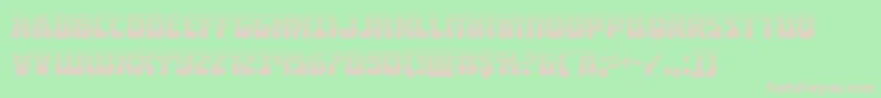 Intergalacticgrad Font – Pink Fonts on Green Background