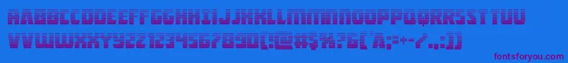 Intergalacticgrad Font – Purple Fonts on Blue Background