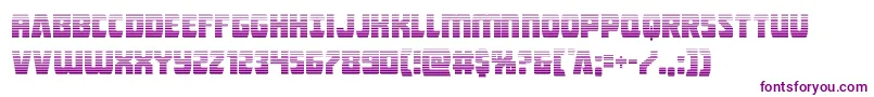 Intergalacticgrad Font – Purple Fonts on White Background