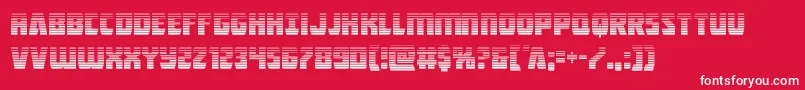 Intergalacticgrad Font – White Fonts on Red Background