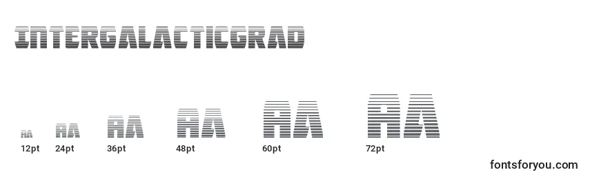 Intergalacticgrad Font Sizes