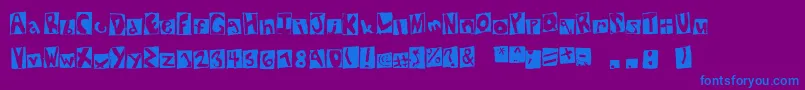 NewYorkStatement Font – Blue Fonts on Purple Background