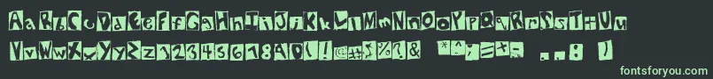 NewYorkStatement Font – Green Fonts on Black Background