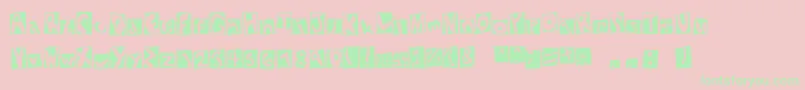 NewYorkStatement Font – Green Fonts on Pink Background