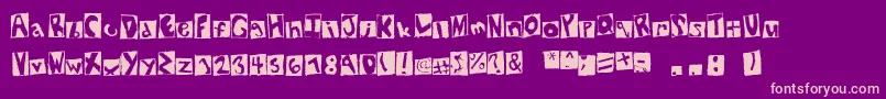 NewYorkStatement Font – Pink Fonts on Purple Background