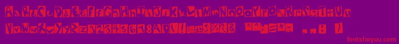 NewYorkStatement Font – Red Fonts on Purple Background