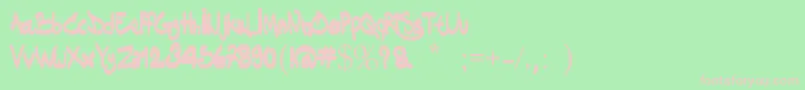 Dakinizazi Font – Pink Fonts on Green Background