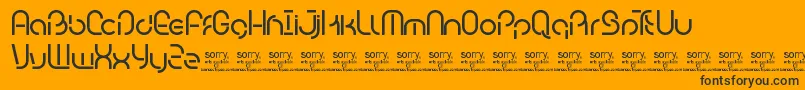 BambhoutTrial Font – Black Fonts on Orange Background