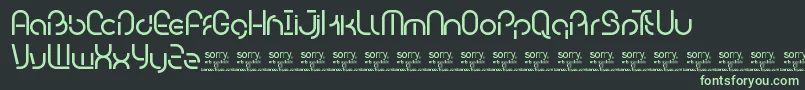 BambhoutTrial Font – Green Fonts on Black Background