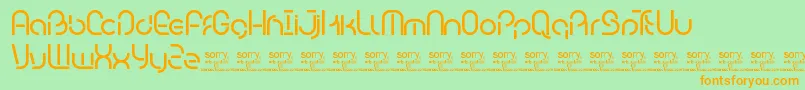 BambhoutTrial Font – Orange Fonts on Green Background