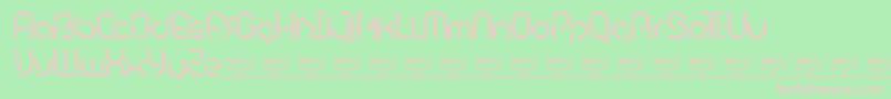 BambhoutTrial Font – Pink Fonts on Green Background