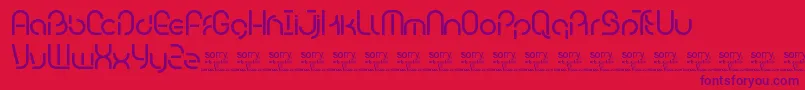 BambhoutTrial Font – Purple Fonts on Red Background