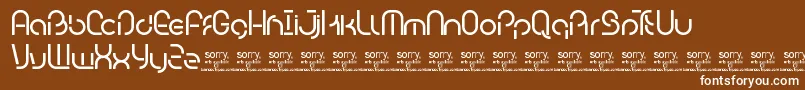 BambhoutTrial Font – White Fonts on Brown Background