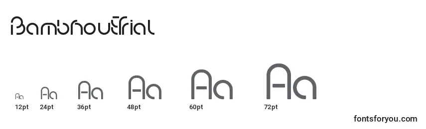 BambhoutTrial Font Sizes