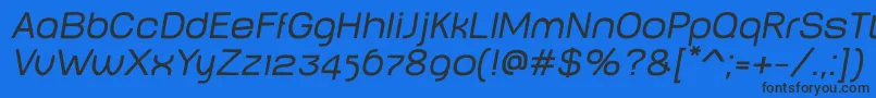 BabyMineplumpOblique Font – Black Fonts on Blue Background