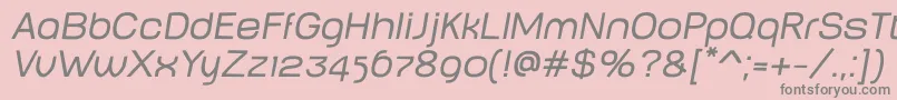 BabyMineplumpOblique Font – Gray Fonts on Pink Background