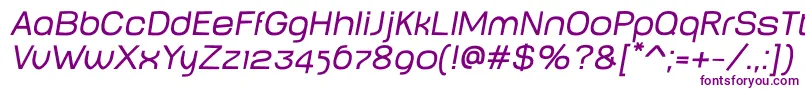 BabyMineplumpOblique Font – Purple Fonts on White Background