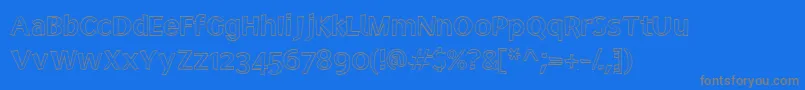 Electo-Schriftart – Graue Schriften auf blauem Hintergrund