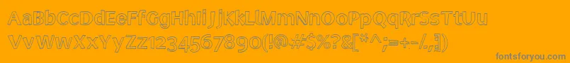 Electo-Schriftart – Graue Schriften auf orangefarbenem Hintergrund