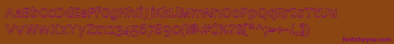 Шрифт Electo – фиолетовые шрифты на коричневом фоне