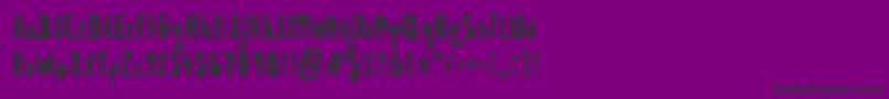 Regolith1 Font – Black Fonts on Purple Background