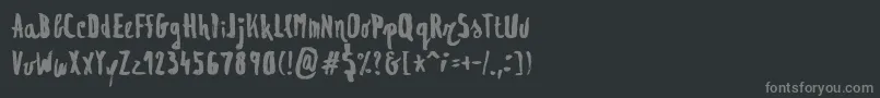 Шрифт Regolith1 – серые шрифты на чёрном фоне