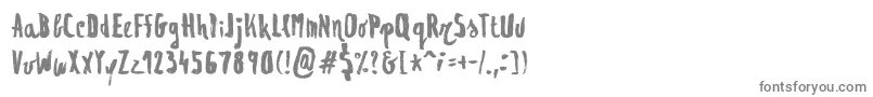 フォントRegolith1 – 白い背景に灰色の文字
