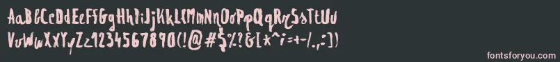 Regolith1 Font – Pink Fonts on Black Background
