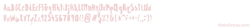 Regolith1 Font – Pink Fonts on White Background