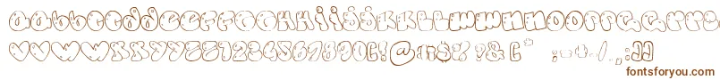 SomeBubbles Font – Brown Fonts on White Background