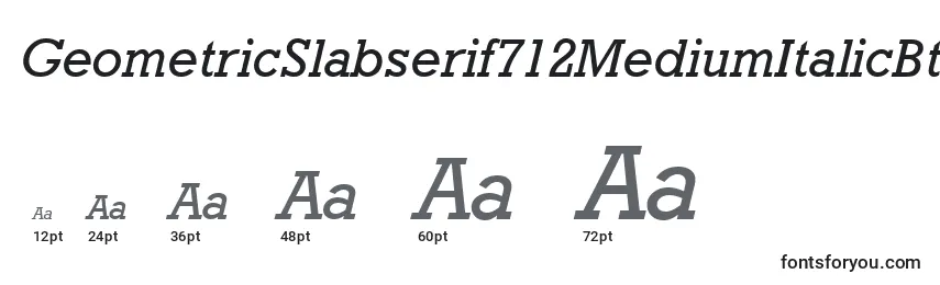 GeometricSlabserif712MediumItalicBt Font Sizes