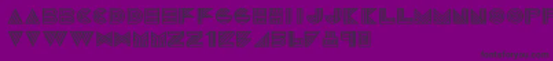 1talie Font – Black Fonts on Purple Background