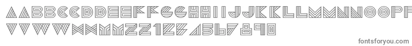 フォント1talie – 白い背景に灰色の文字