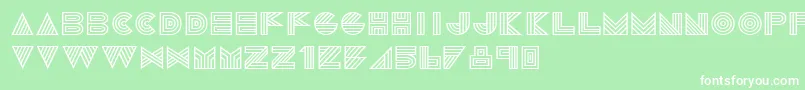 1talie Font – White Fonts on Green Background