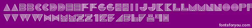 Шрифт 1talie – белые шрифты на фиолетовом фоне