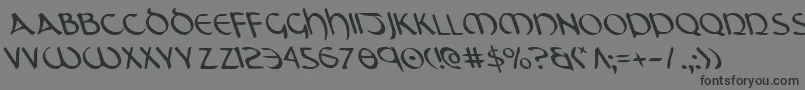 Weitere Informationen zur Tristraml-Schriftart Tristraml-Schriftart – Schwarze Schriften auf grauem Hintergrund