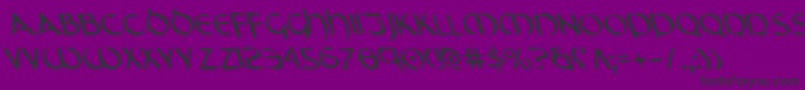 Tristraml Font – Black Fonts on Purple Background